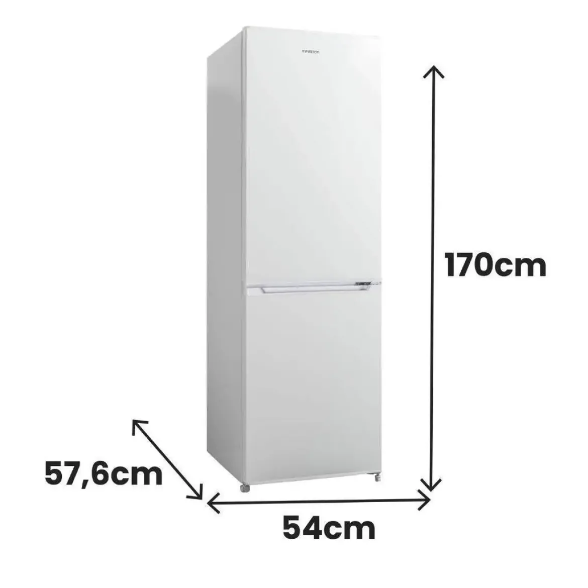 Frigorífico Combi No Frost Clase E INFINITON FGC-236C70WEM