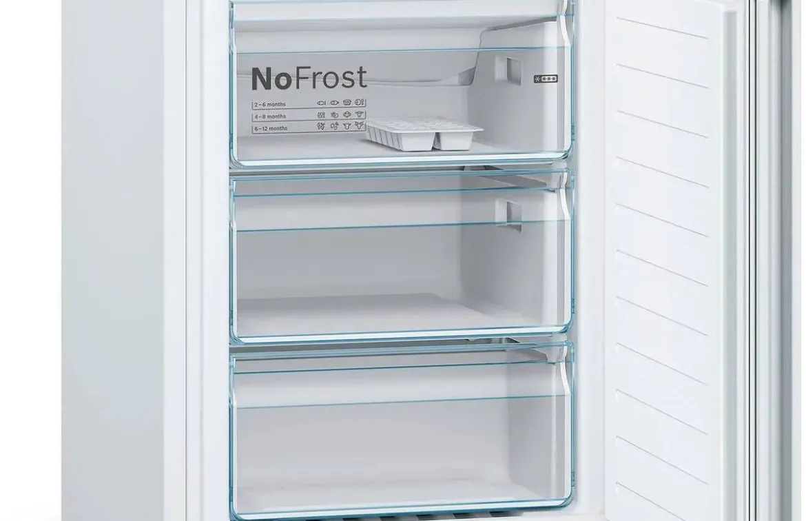 Frigorífico Combi No Frost en Blanco con Cajón VitaFresh BOSCH KGN39VWDC