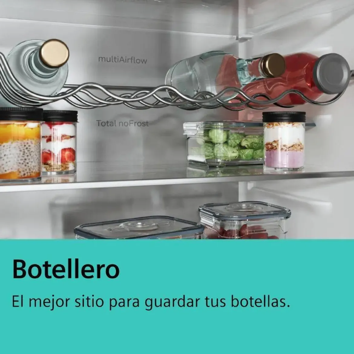 Frigorífico Combi SIEMENS NoFrost Acero Negro Antihuellas KG39NVXCG