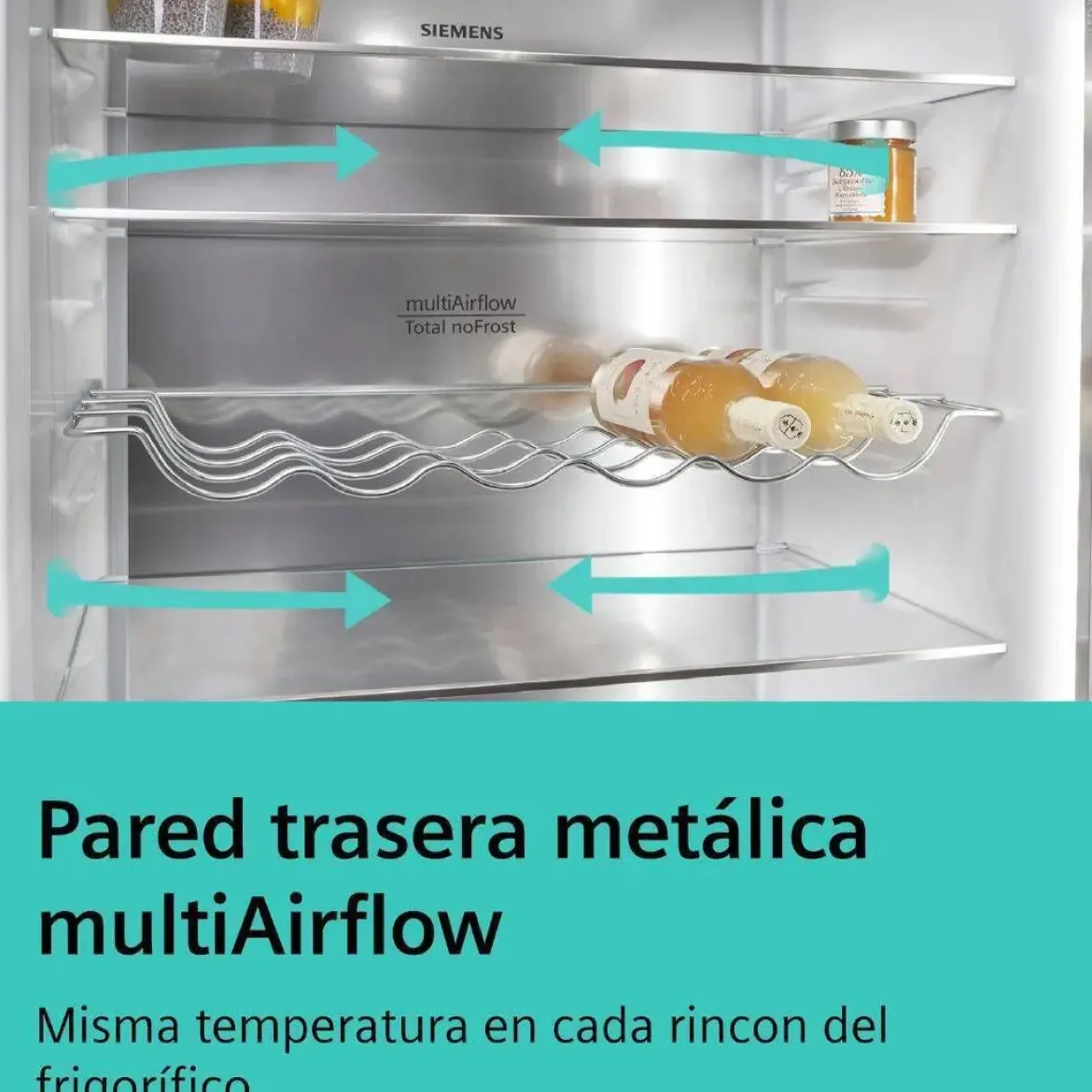Frigorífico Combi SIEMENS NoFrost Acero Negro Antihuellas KG39NVXCG