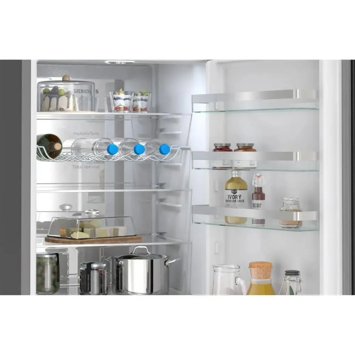 Frigorífico Combi SIEMENS NoFrost Acero Negro Antihuellas KG39NVXCG