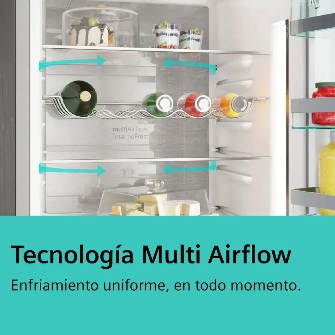 Frigorífico Combi SIEMENS NoFrost Inox Clase D 203 cm KG39NVIDG