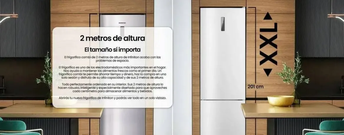 Frigorífico Combi Total No Frost Blanco Infiniton FGC345C20WEC