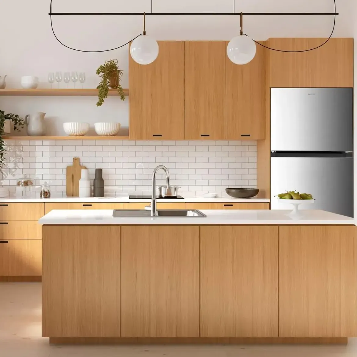 Frigorífico de 2 Puertas INFINITON Defrost Clase E Inox FG300D75XER