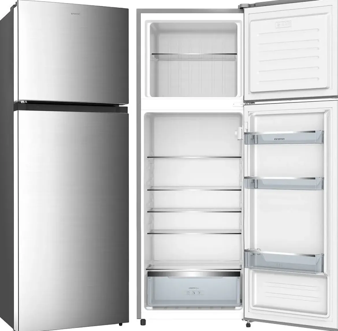 Frigorífico de 2 Puertas INFINITON Defrost Clase E Inox FG300D75XER