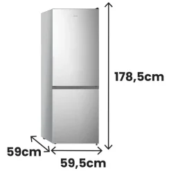 Frigorífico INFINITON No Frost Inox 292L E FGC292C79XEY