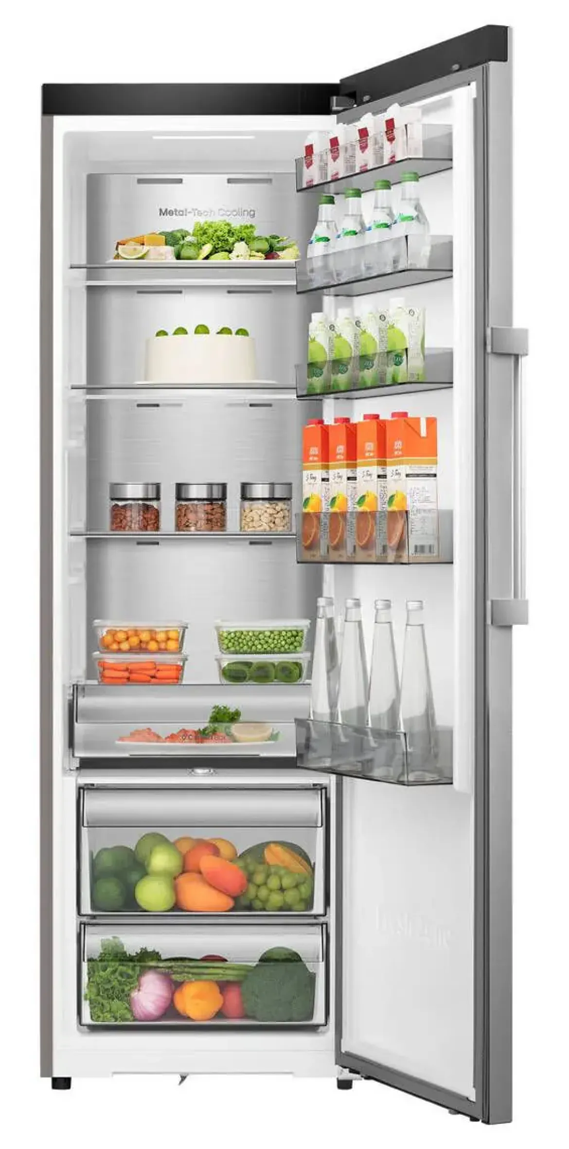 Frigorífico 1 Puerta Hisense RL3K370SAIE1 No Frost Inox 372L Kitchen Fit