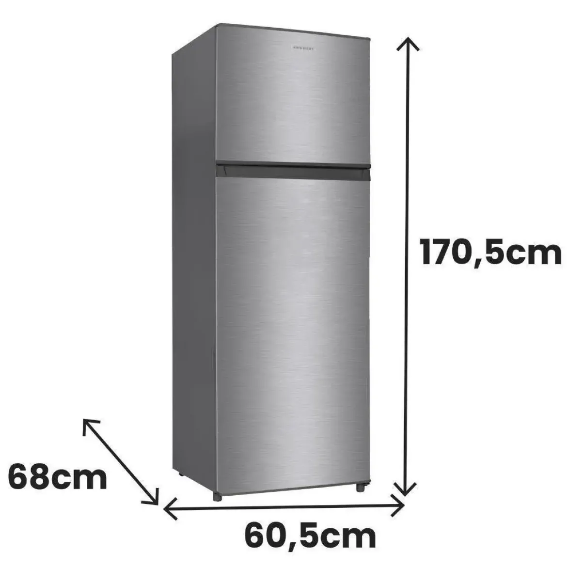 Frigorífico 2 Puertas INFINITON No Frost Clase E INOX FG-330TD70XEK