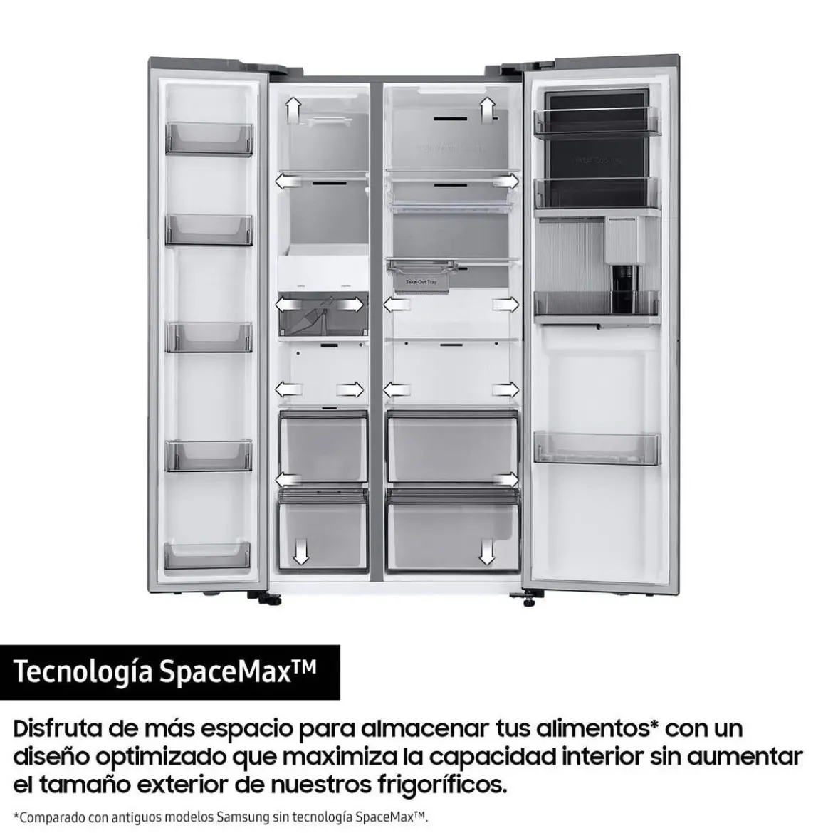 Frigorífico SAMSUNG Side by Side 640L Inverter RS70F65KDTEF