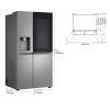 Frigorífico Side by Side LG 179 cm Clase D GSXE80PYBD
