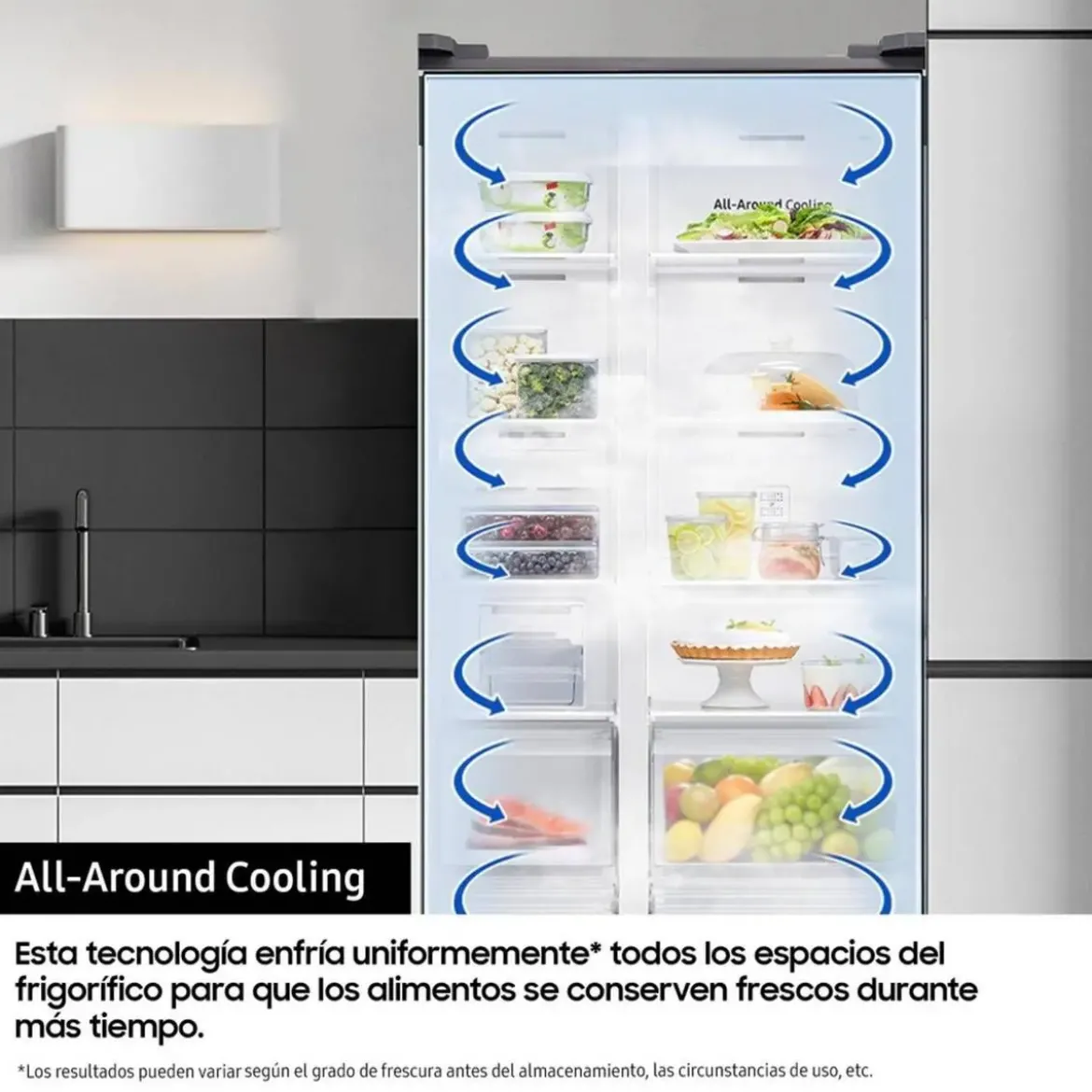 Frigorífico Side by Side SAMSUNG No Frost Inox 621L Display 9" RS90F64EETEF