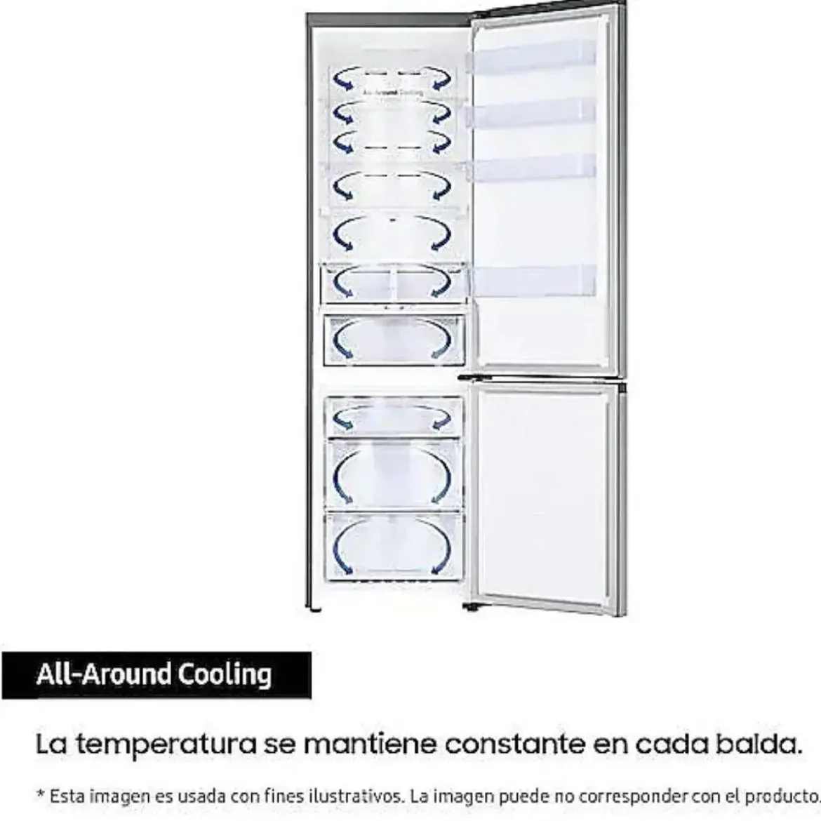 Frigorifico Combi SAMSUNG 390L Clase C RB38C673CA/EF
