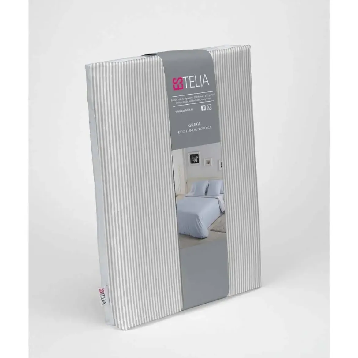 Funda Nórdica 200 Hilos Cama 135 GRETA Perla