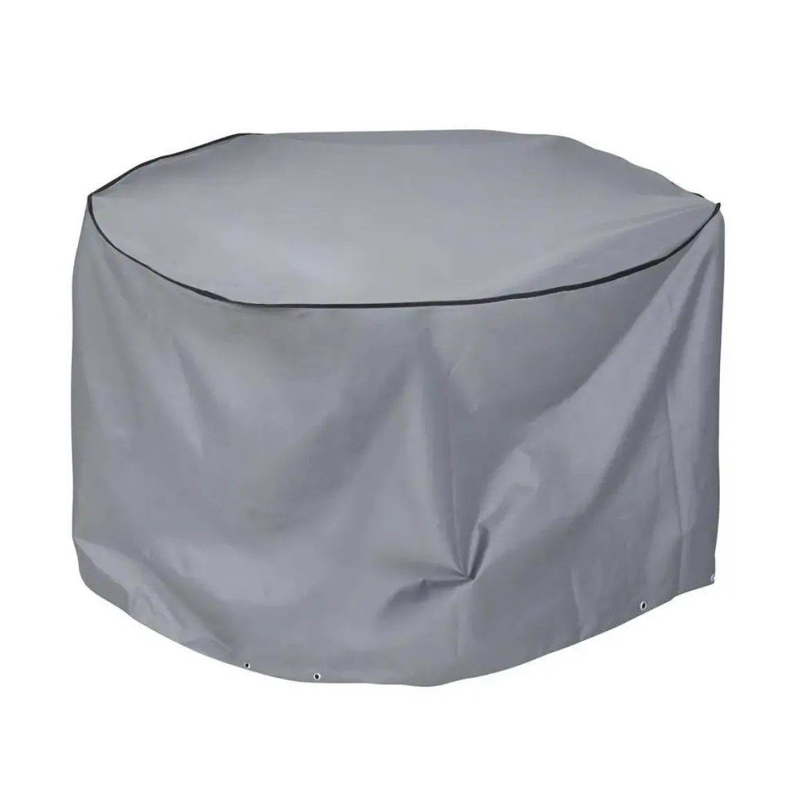 Funda para Mesa Redonda 132x132x75 cm Gris Oscuro MB-204134