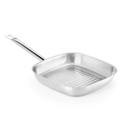 Grill con Rayas Profesional Estructura de Acero Inoxidable 28 cm A121630