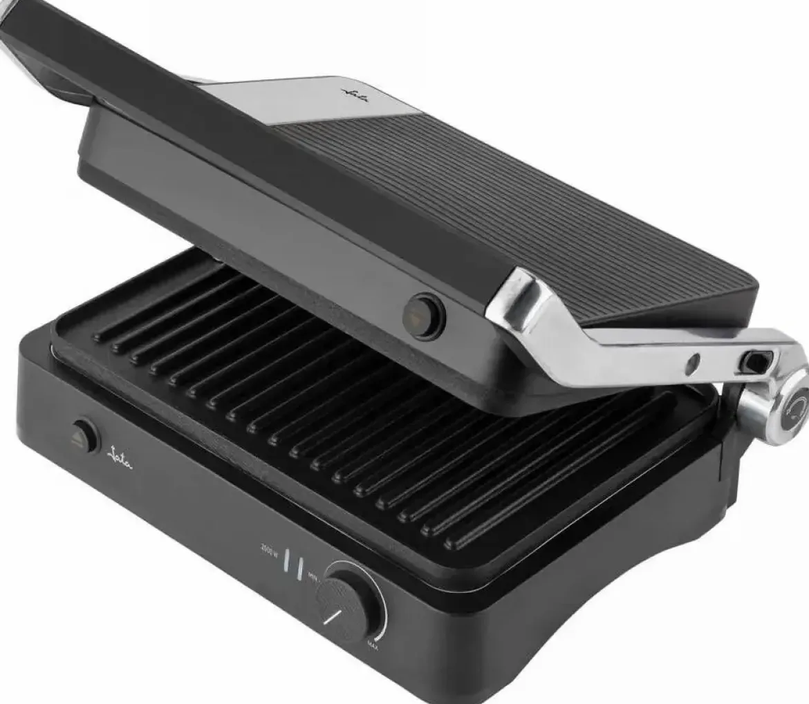 Grill Jata doble placas estriadas apertura 180º antiadherente JEGR1450