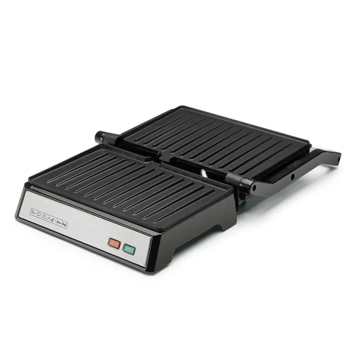 Grill Orbegozo 1000W Inox Apertura 180º GR3260