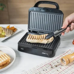 Grill UFESA THOR 750W Parrilla Panini Antiadherente Compacta