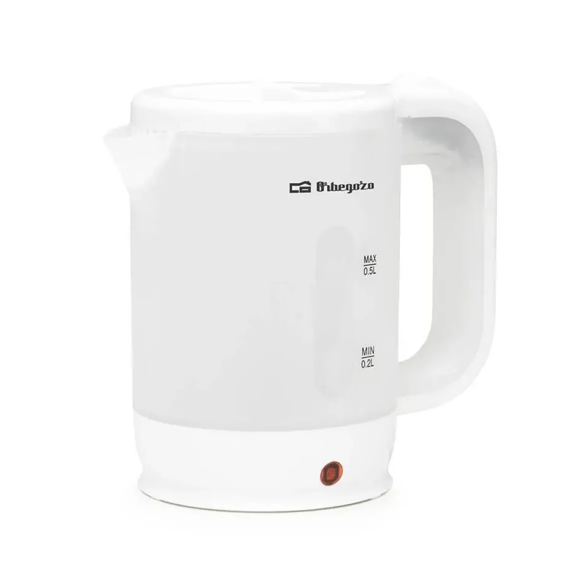 Hervidor de Agua ORBEGOZO KT4510 Viaje 0,5L 900W con 2 Tazas