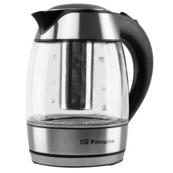 Hervidor Orbegozo Cristal 1.8L Filtro Inox BPA Free KT6040