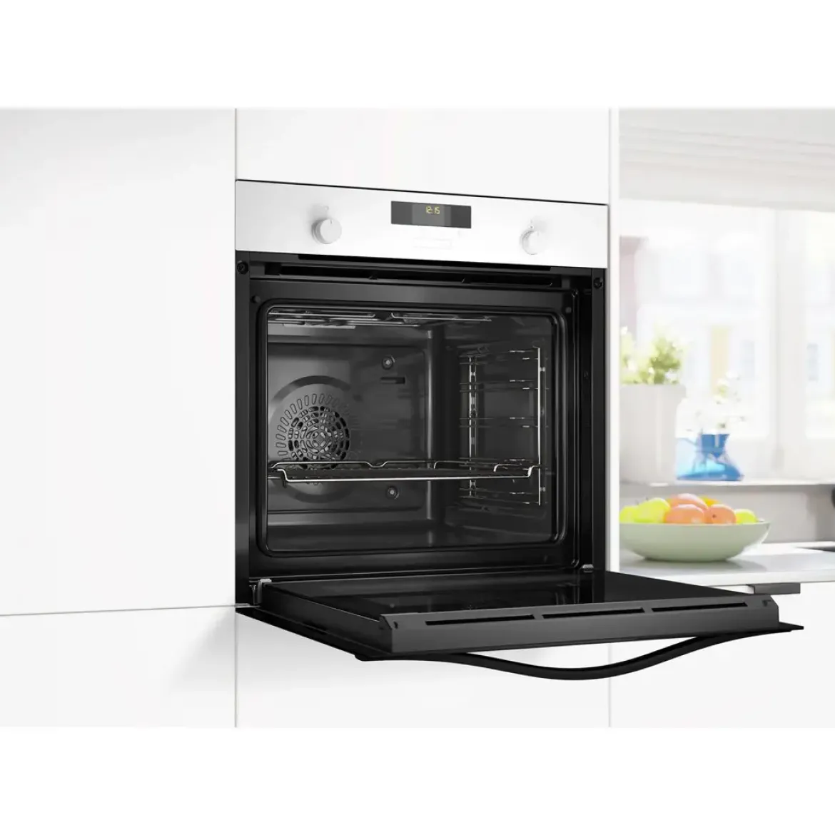 Horno Balay Multifunción 71L Clase A+ Cristal Blanco Raíles Flex 3HB5159B3