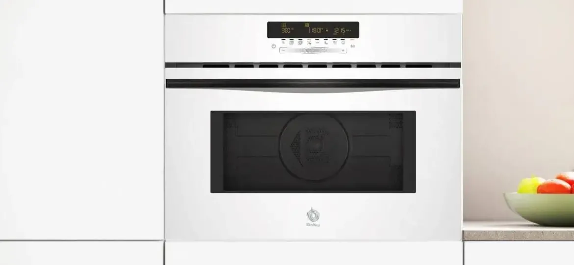Horno Compacto Balay Cristal Negro con Microondas 45 cm 3CW5179B3