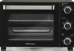 Horno de Sobremesa 45L 1800W Convección Negro Inox ORBEGOZO HOT480