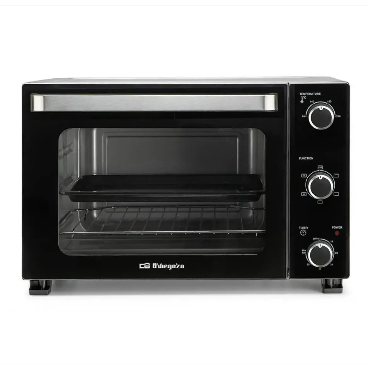 Horno de Sobremesa Orbegozo 39L con Convección 1800W Negro HOT390