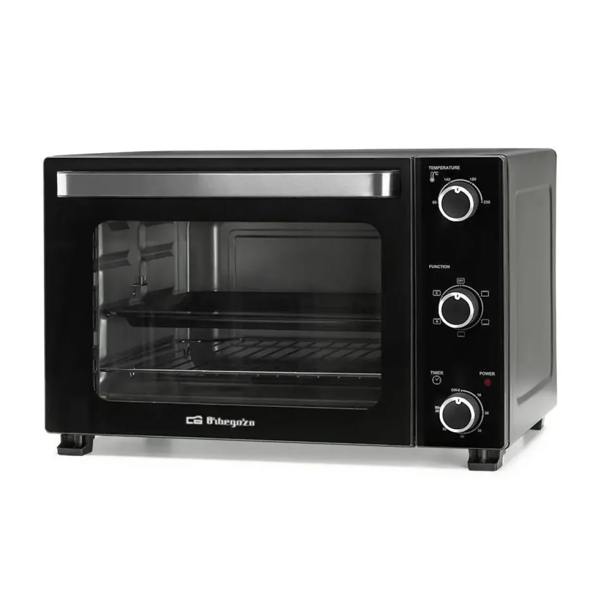 Horno de Sobremesa Orbegozo 39L con Convección 1800W Negro HOT390