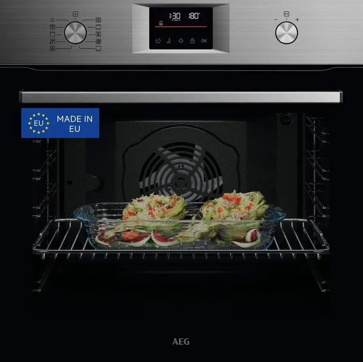 Horno Multifunción AEG Pirolítico Inox Antihuellas A++ GU5PB43FSM