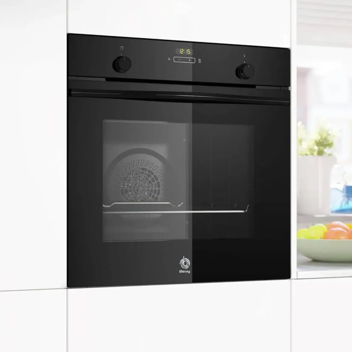 Horno Multifunción A+ 71L Cristal Negro con AirFry BALAY 3HB5159N4