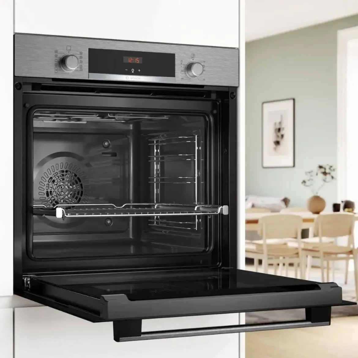 Horno Multifunción BOSCH 71 L AirFry Acero Inoxidable HBA514ES4