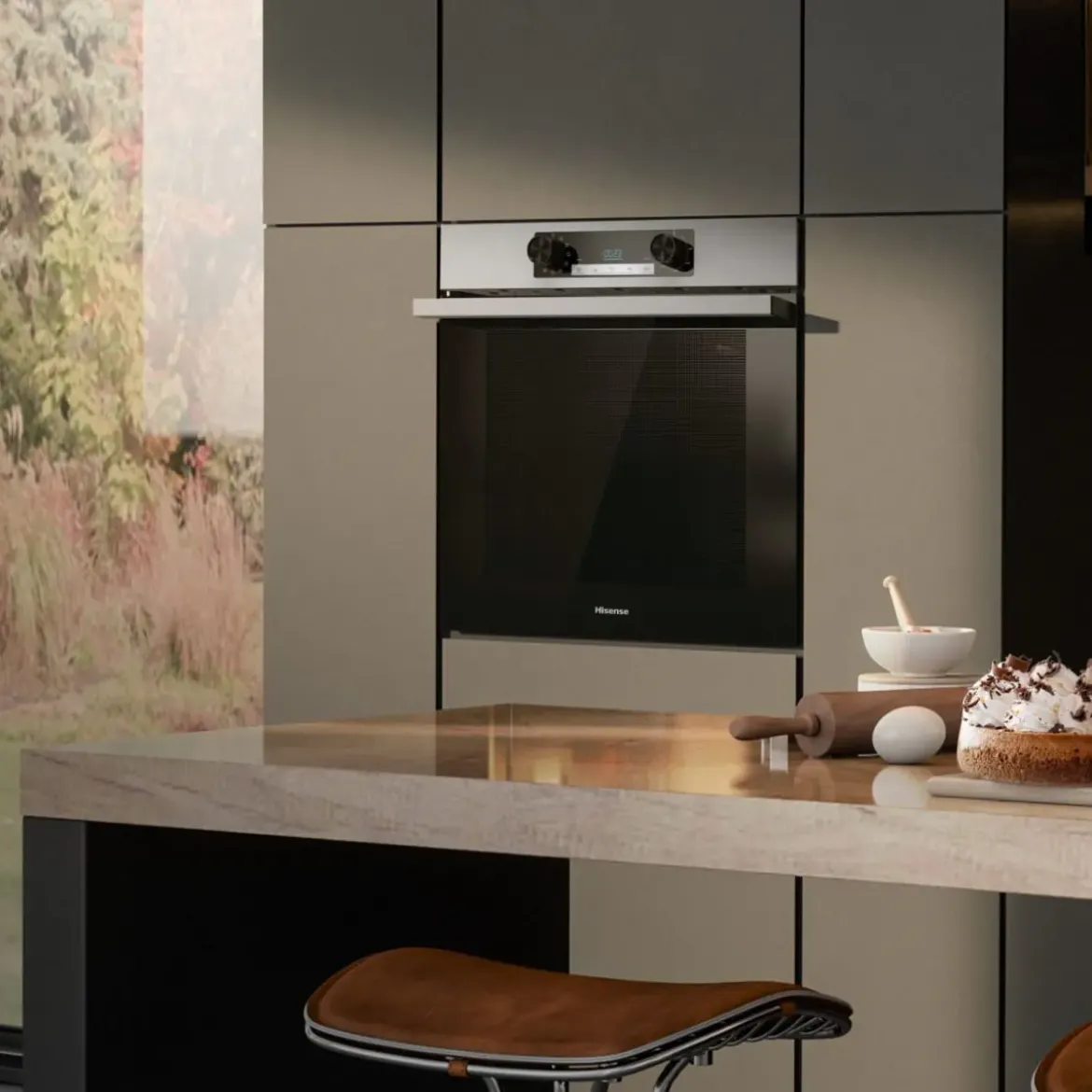 Horno Multifunción Hisense 77L Hidrolítico Inox BI62216AXE2