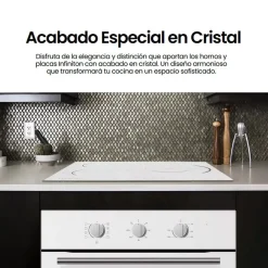 Horno multifunción INFINITON 65L Cristal Blanco A 818LB
