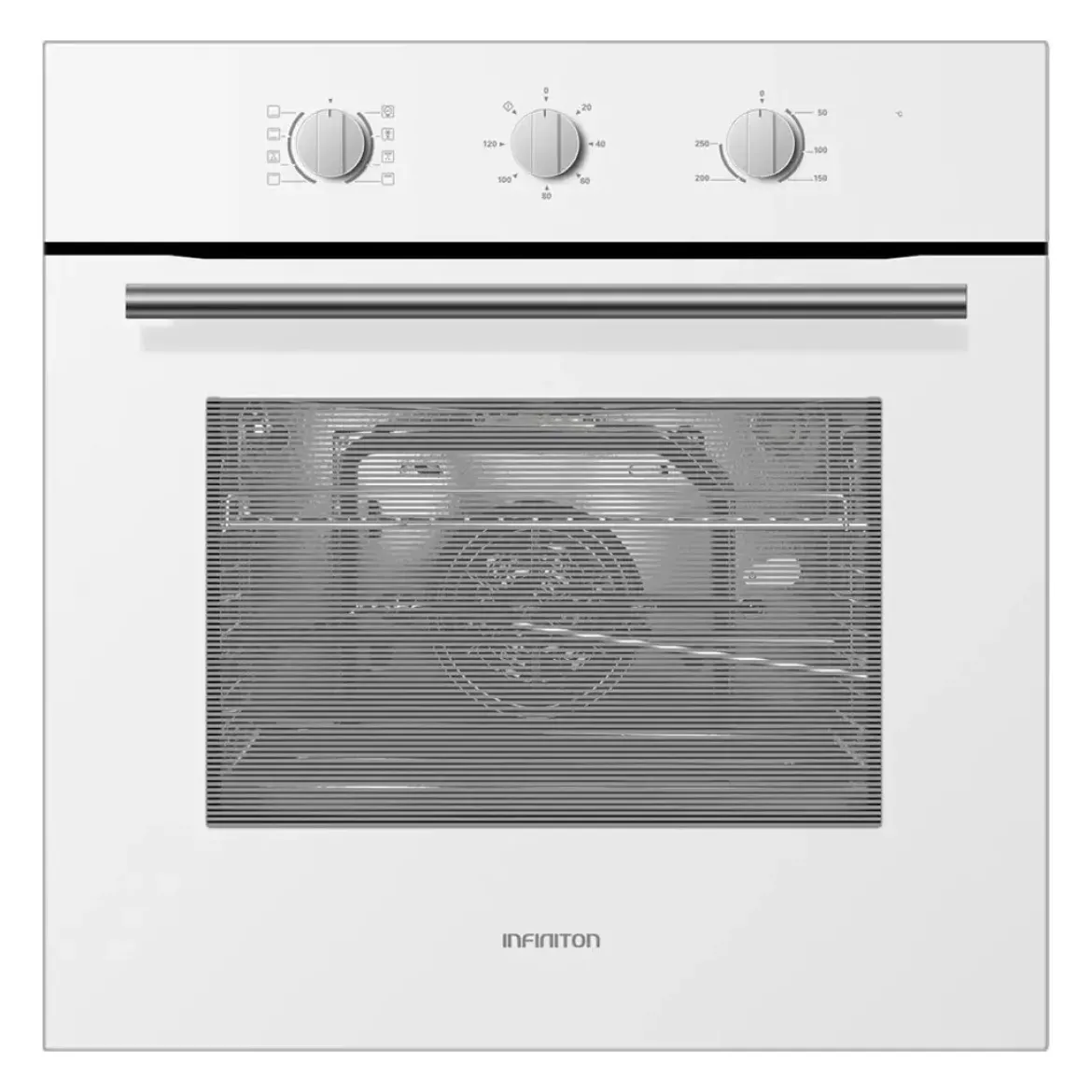 Horno multifunción INFINITON 65L Cristal Blanco A 818LB