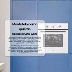 Horno multifunción INFINITON 65L Cristal Blanco A 818LB