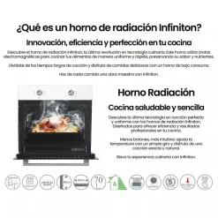 Horno Multifunción Radiación Cristal Blanco 70 L A INFINITON WF470
