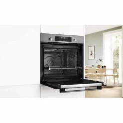 Horno pirolítico Bosch AirFry Gourmet cristal negro inox HBG578ES3