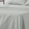Juego de Sábanas de Algodón Orgánico 300 hilos Perla 180 cm