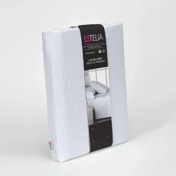 Juego de Sábanas de 180 cm de Satén Color Blanco ESTELIA 252437