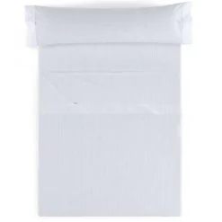 Juego de Sábanas de 105 cm de Satén Color Blanco ESTELIA 252439