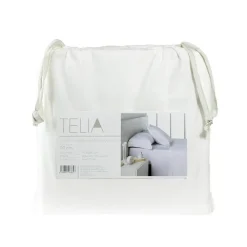 Juego de Sábanas de 600 Hilos Color Blanco ESTELIA 376761