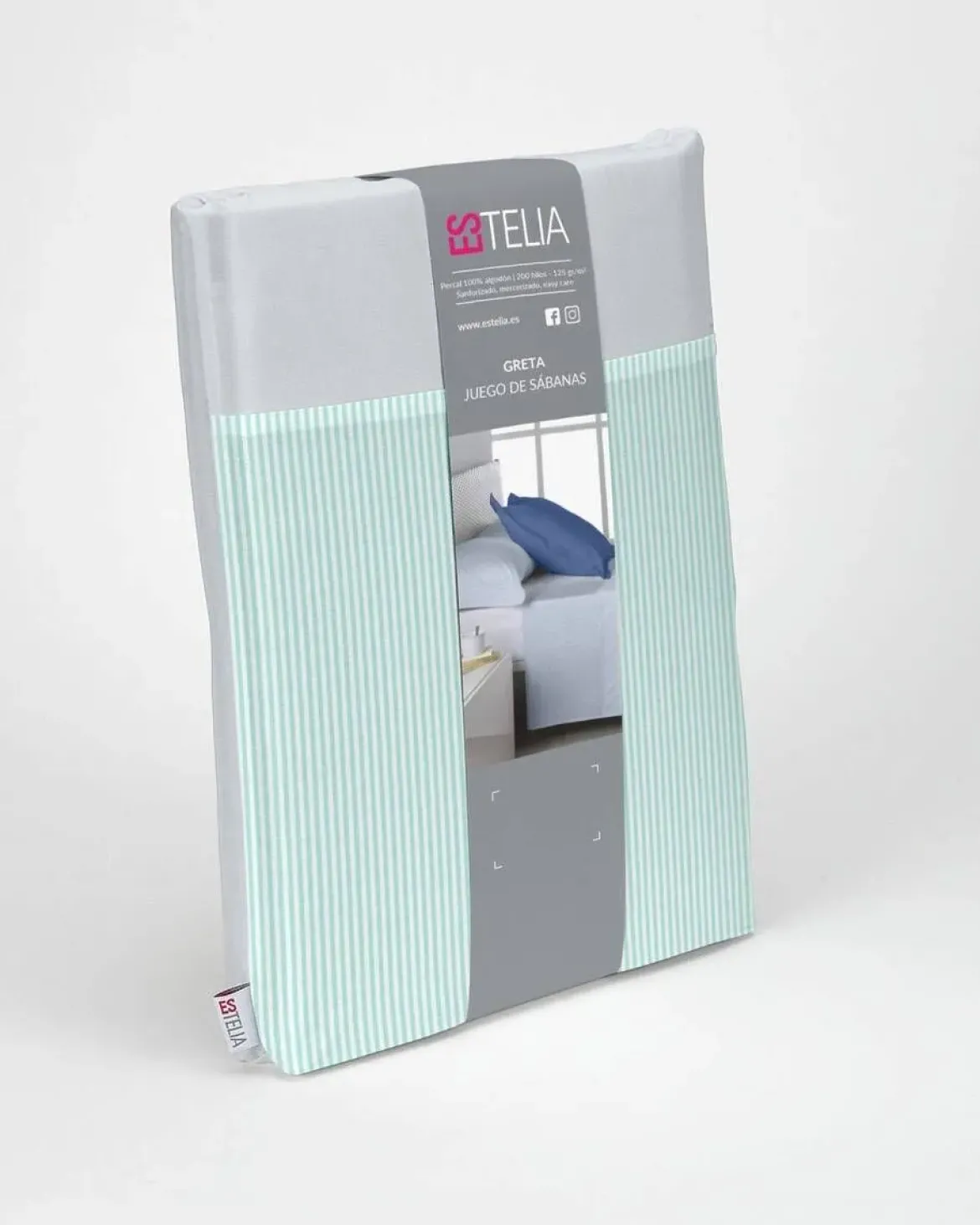 Juego de Sábanas 200 hilos Cama 105 GRETA Aqua