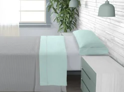 Juego de Sábanas 200 hilos Cama 160 GRETA Aqua