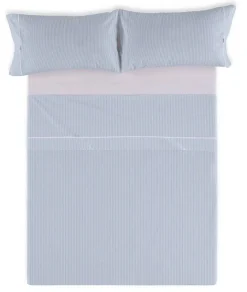 Juego de Sábanas 200 hilos Cama 150 GRETA Azul