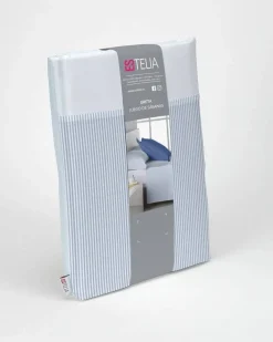 Juego de Sábanas 200 hilos Cama 90 GRETA Azul