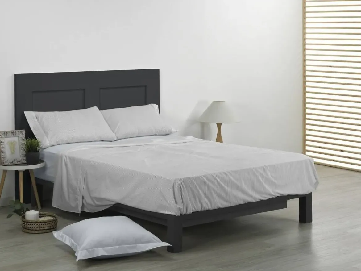 Juego de Sábanas 200 hilos Cama 135/140 GRETA Perla