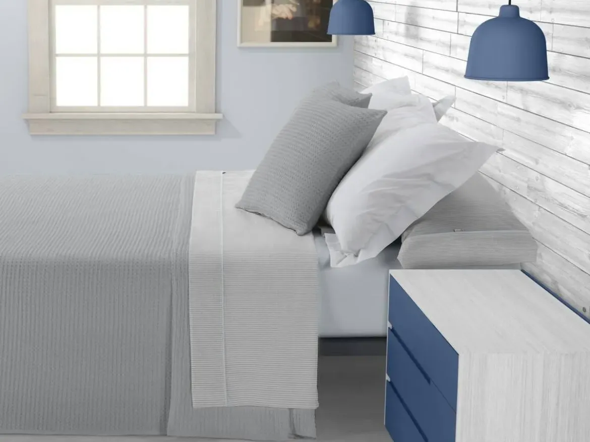 Juego de Sábanas 200 hilos Cama 180 GRETA Perla