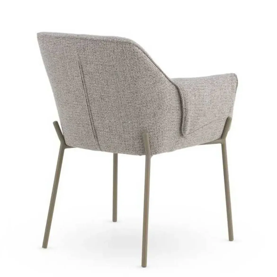 Juego de 4 Sillas de Comedor con Reposabrazos en Chenilla GABAR