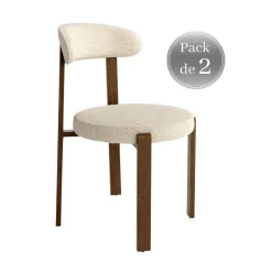 Juego de 2 Sillas de Comedor Tapizada Champán CASPER CG2282CH